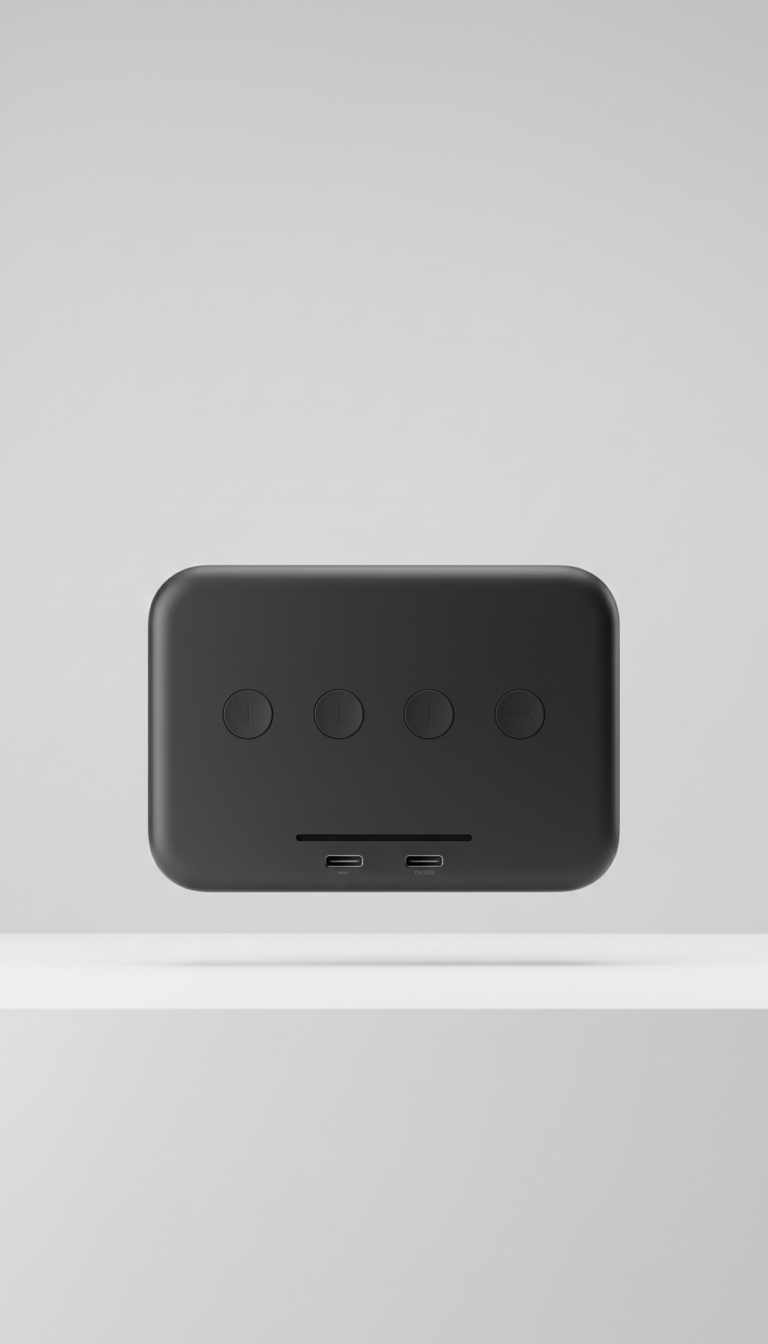 Matte Black Minimalist Streaming Hub