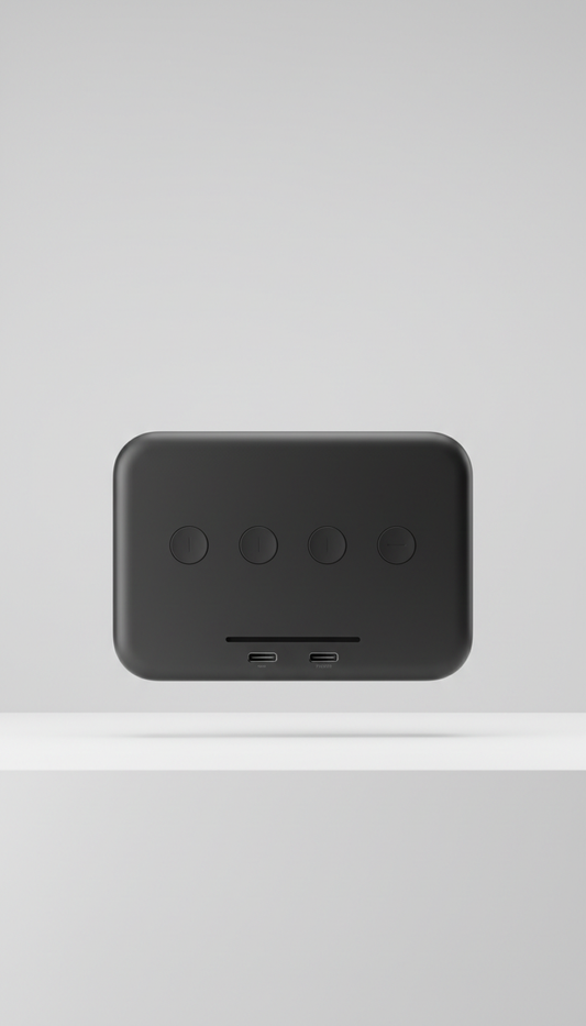Matte Black Minimalist Streaming Hub